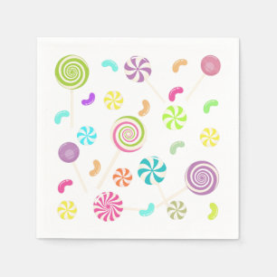 Serviette En Papier Serviettes de papier de motif de sucrerie de