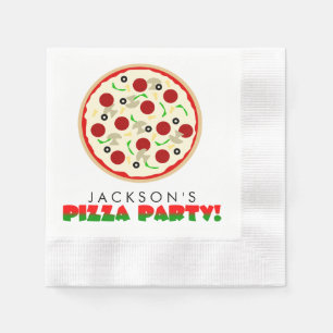 Serviette En Papier Serviettes de papier de partie de pizza