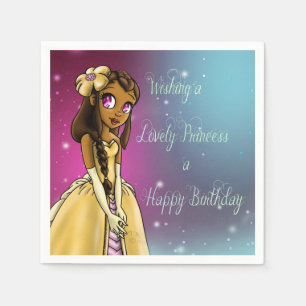 Serviette En Papier "Serviettes de papier de princesse Amariah