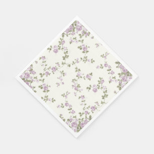 Serviette En Papier Serviettes de papier de roses vintages savoureux