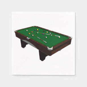 Serviette En Papier Serviettes de papier de table de billard