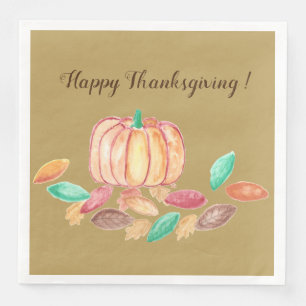 Serviette En Papier Serviettes de papier de thanksgiving