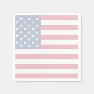 Serviette En Papier Serviettes de papier patriotiques de cocktail de