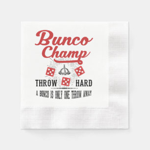 Serviette En Papier Serviettes de partie de champion de Bunco