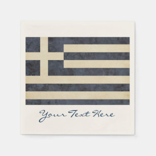 Serviette En Papier Serviettes de partie de drapeau de la Grèce