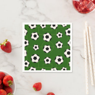 Serviette En Papier Serviettes de partie de motif de sports de ballon