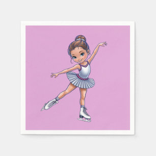 Serviette En Papier Serviettes de patinage sur glace pour l'anniversai