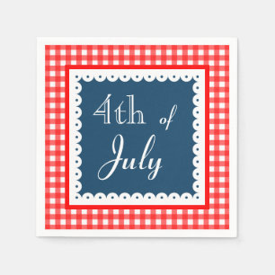Serviette En Papier Serviettes de pique-nique BBQ du 4 juillet patriot