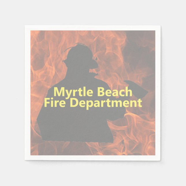 Serviette En Papier Serviettes de pomme personnalisées (Devant)