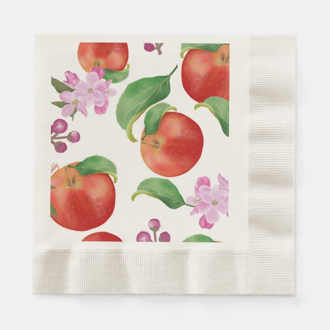 Serviette En Papier Serviettes de pommes délicieuses (Devant)