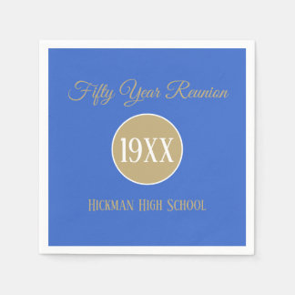 Serviette En Papier Serviettes de réunion de classe 50 ans