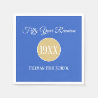 Serviettes de réunion de classe 50 ans