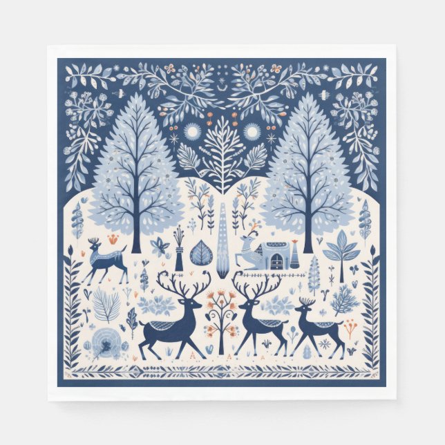 Serviette En Papier Serviettes de saison (Devant)