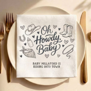 Serviette En Papier Serviettes de salle de bain Oh Howdy Baby Cowboy B