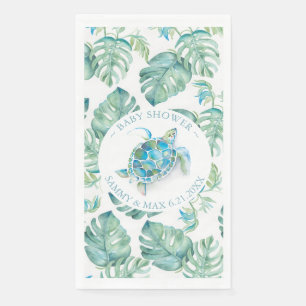 Serviette En Papier Serviettes de tortue tropicale