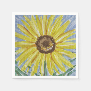 Serviette En Papier Serviettes de tournesol