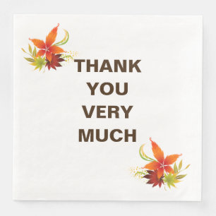 Serviette En Papier Serviettes de vacances Thanksgiving