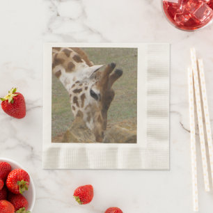 Serviette En Papier Serviettes déco girafe napkin