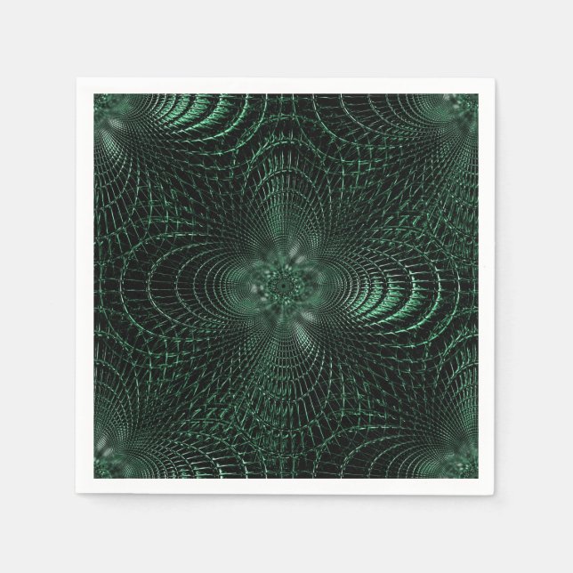 Serviette En Papier Serviettes décoratives vertes (Devant)