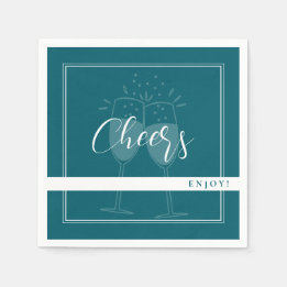 Serviette En Papier Serviettes Deep Petrol Custom Party