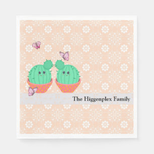 Serviette En Papier Serviettes design avec cactus