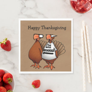 Serviette En Papier Serviettes d'Humour de Thanksgiving