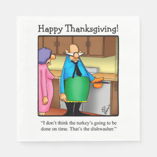 Serviette En Papier Serviettes d'Humour de Thanksgiving