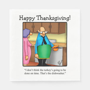 Serviette En Papier Serviettes d'Humour de Thanksgiving 