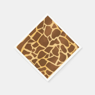 Serviette En Papier Serviettes d'impression de girafe