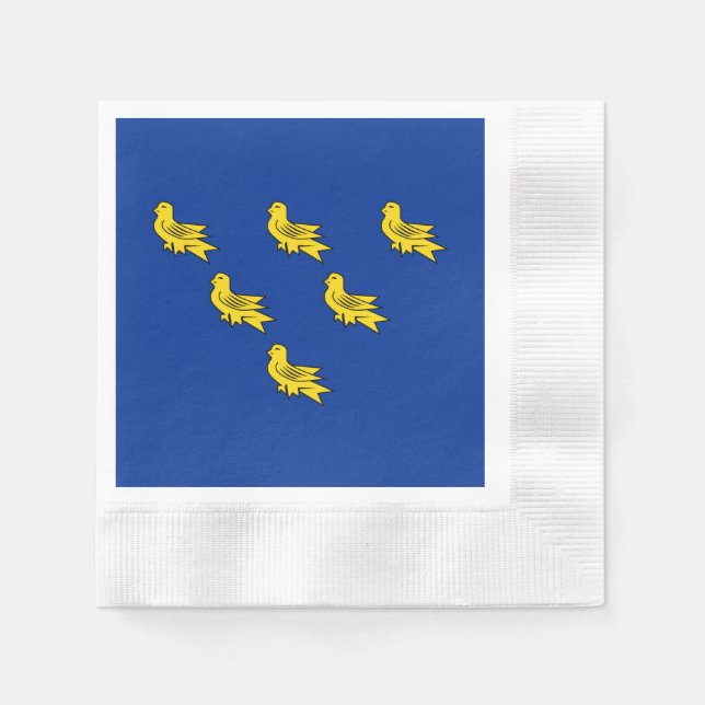 Serviette En Papier Serviettes Drapeau du Sussex (Devant)