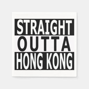 Serviette En Papier Serviettes droites de cocktail d'Outta Hong Kong