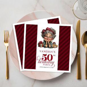 Serviette En Papier Serviettes drôles pour l'anniversaire de grand-mèr
