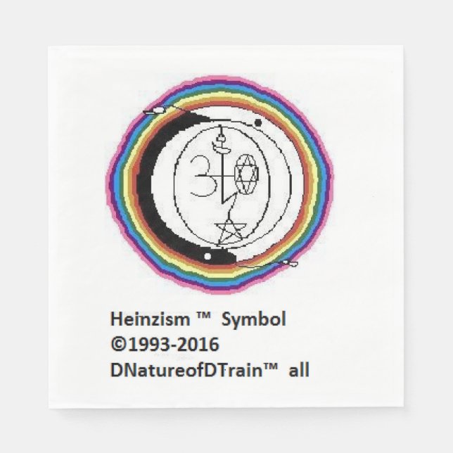 Serviette En Papier Serviettes du logo de l'héinzisme (Devant)