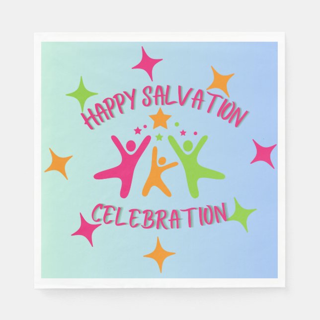 Serviette En Papier Serviettes du parti anniversaire de enfant chrétie (Devant)