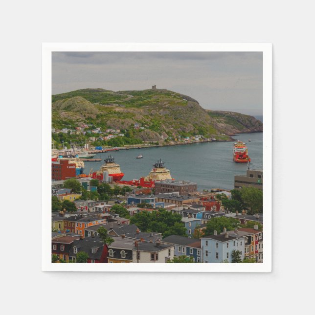 Serviette En Papier Serviettes du port ST.John's (Devant)