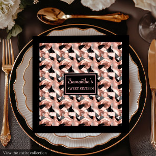 Serviette En Papier Serviettes élégantes accent de table pailleté or r
