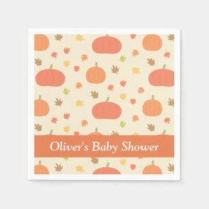 Serviette En Papier Serviettes élégantes pour Baby Shower d'automne à