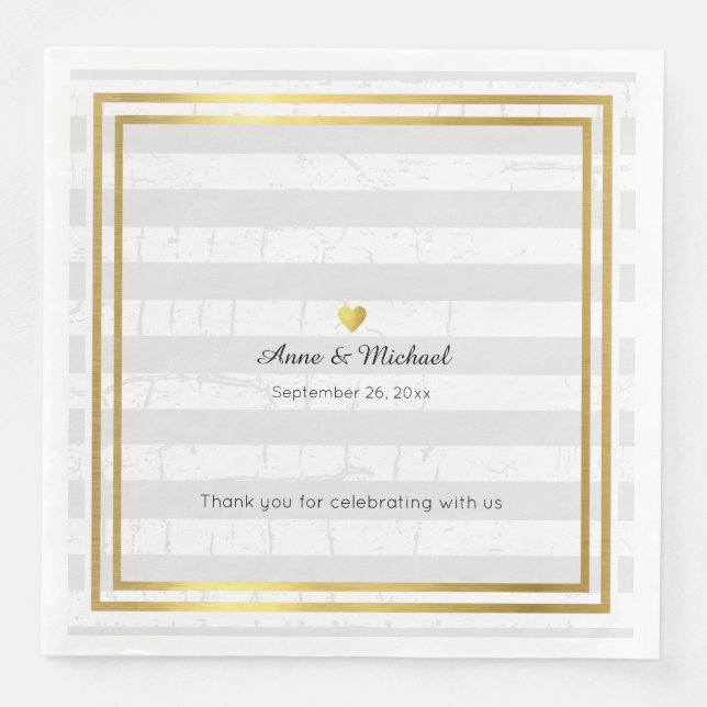 Serviette En Papier serviettes élégantes pour le dîner de mariage à ra (Devant)