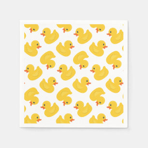 Serviette En Papier Serviettes en caoutchouc jaune - Baby shower & Bir