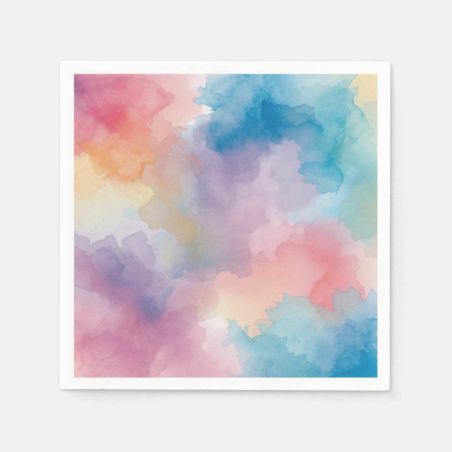 Serviette En Papier Serviettes en couleur (Devant)