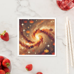Serviette En Papier Serviettes en découpage au motif de galaxie automn