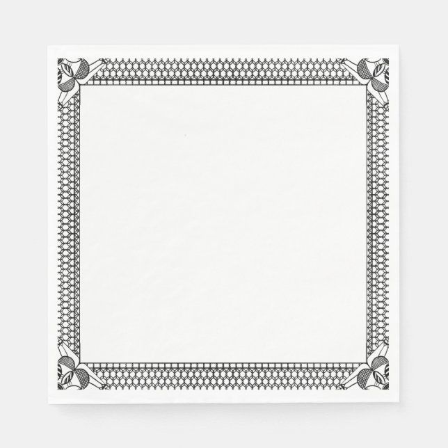 Serviette En Papier Serviettes en dentelle (Devant)