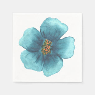 Serviette En Papier Serviettes en fleurs aquarelle blanche à marque pe