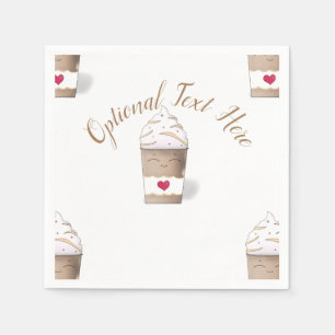 Serviette En Papier Serviettes en latte et en crème trempée (café)