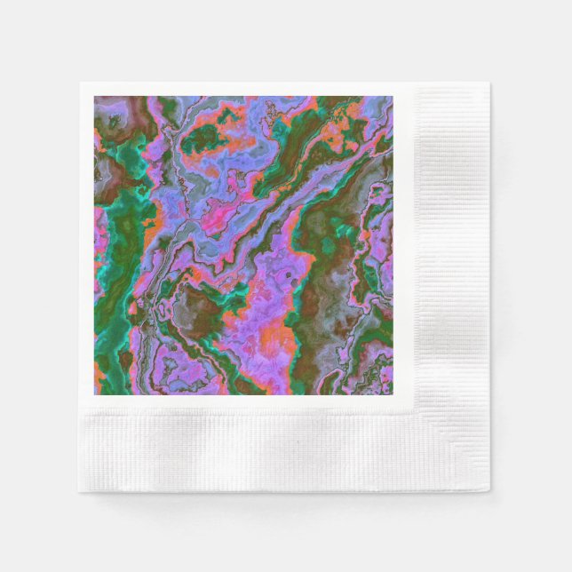 Serviette En Papier Serviettes en marbre aigre (Devant)