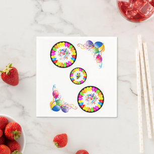 Serviette En Papier Serviettes en papier, Ballons Joyeux anniversaire