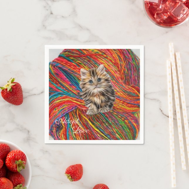 Serviette En Papier Serviettes en papier, Fer à chaton (En situation)