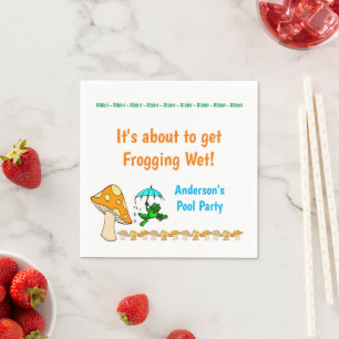 Serviette En Papier Serviettes en papier, Frogding Frog, Ribbit