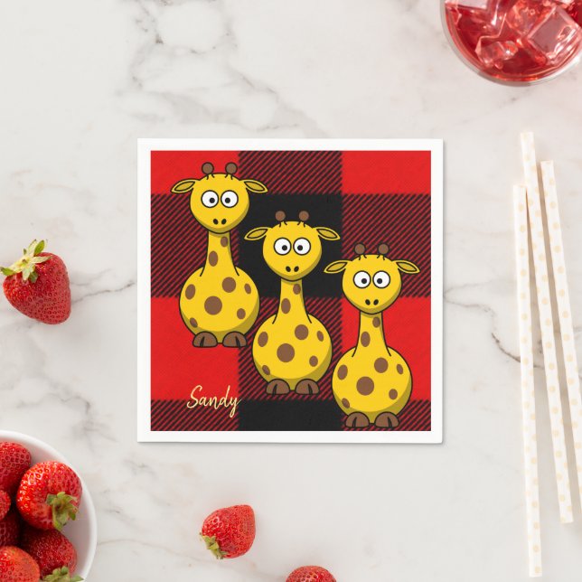 Serviette En Papier Serviettes en papier, Giraffe (En situation)