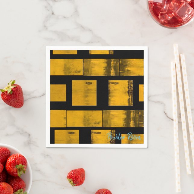 Serviette En Papier Serviettes en papier, Noir jaune brûlé (En situation)